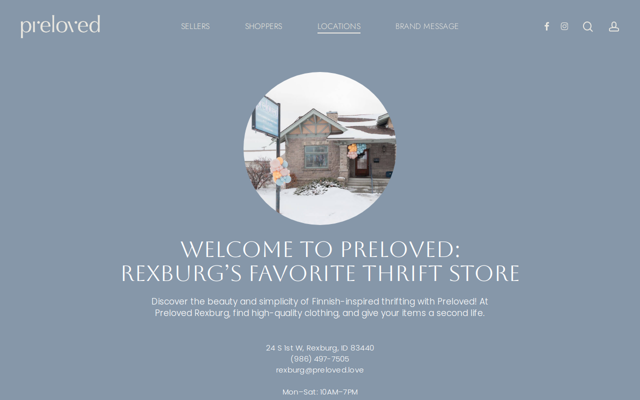 Preloved Rexburg website preview