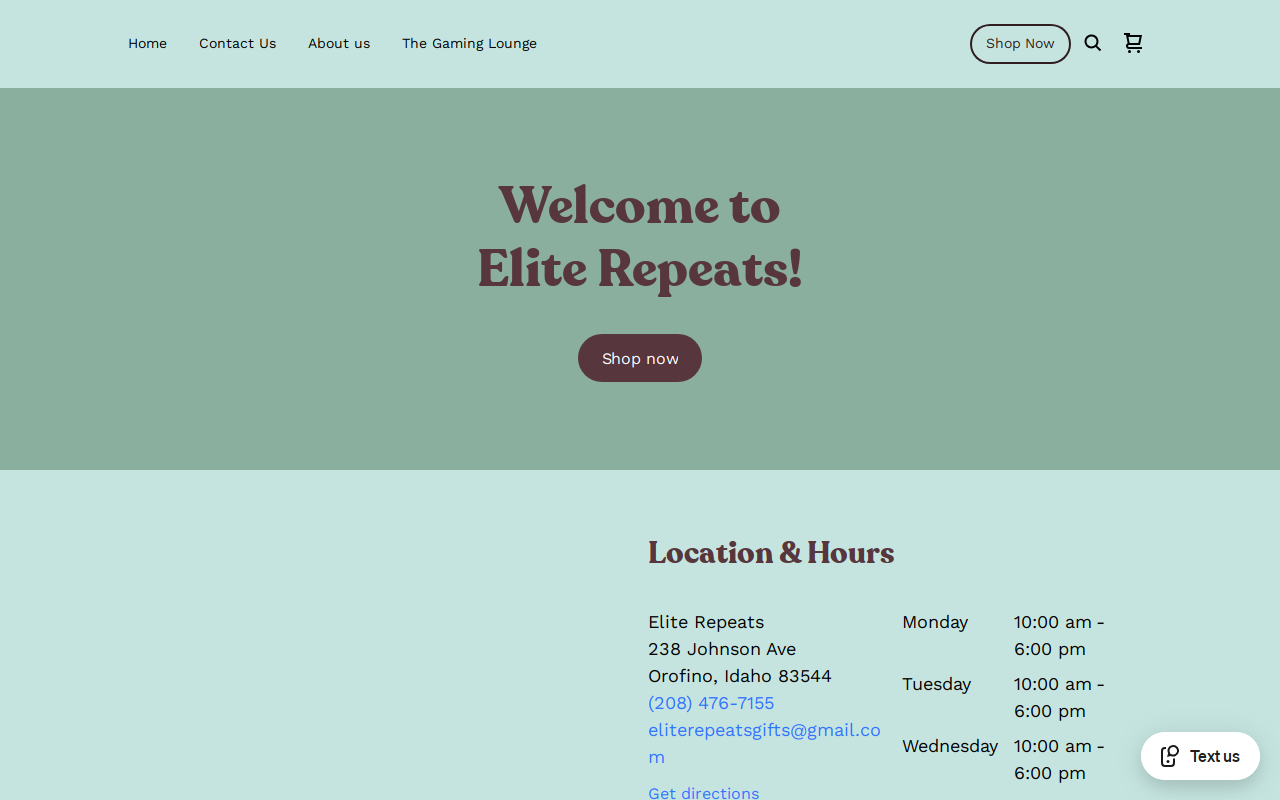 Elite Repeats website preview