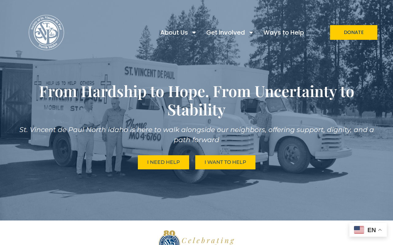 Silver Valley St. Vincent de Paul website preview