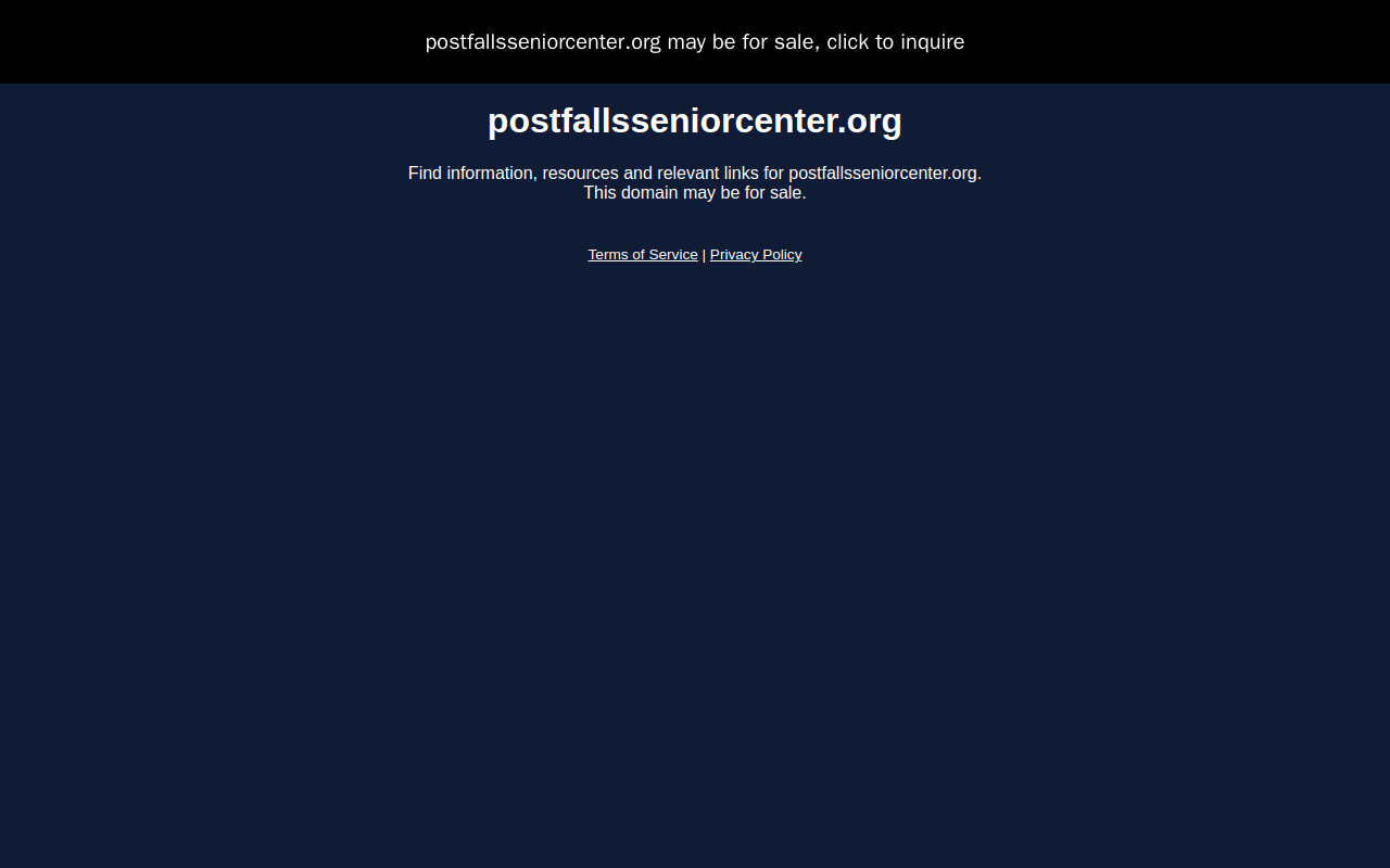 Post Falls Thrift Store website preview