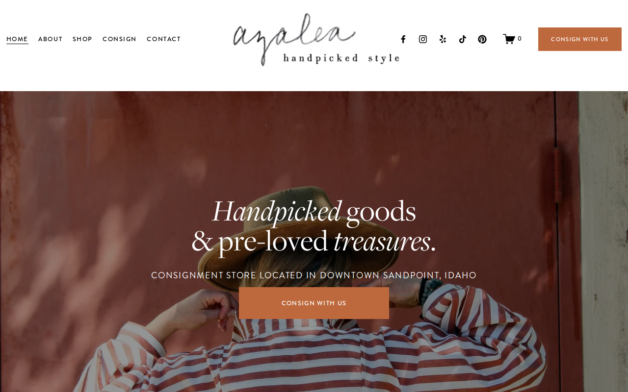 Azalea Handpicked Style website preview