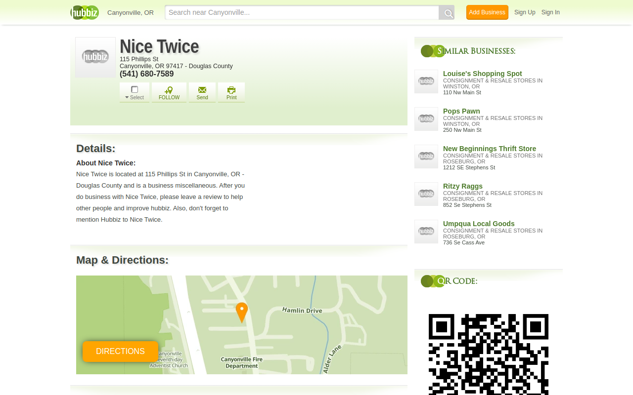 Nice Twice website preview