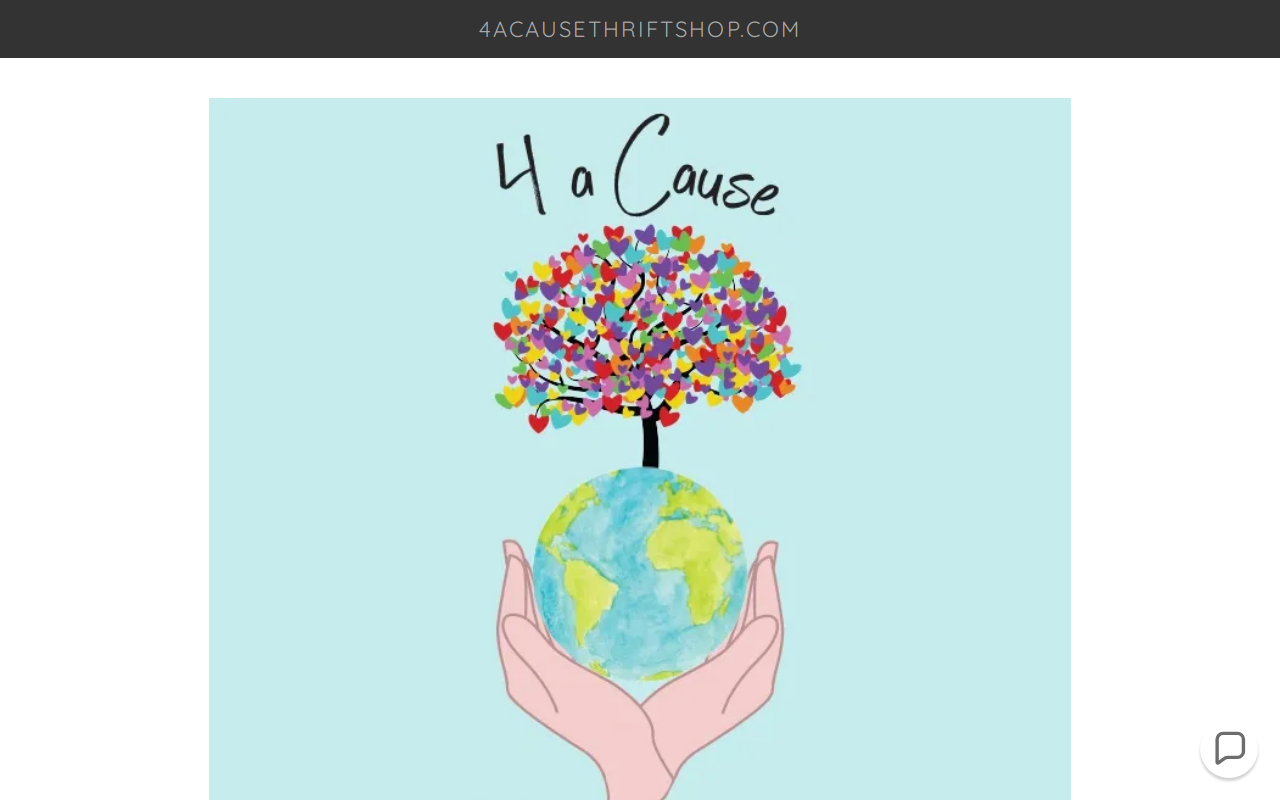 4 A Cause Thrift Shop website preview