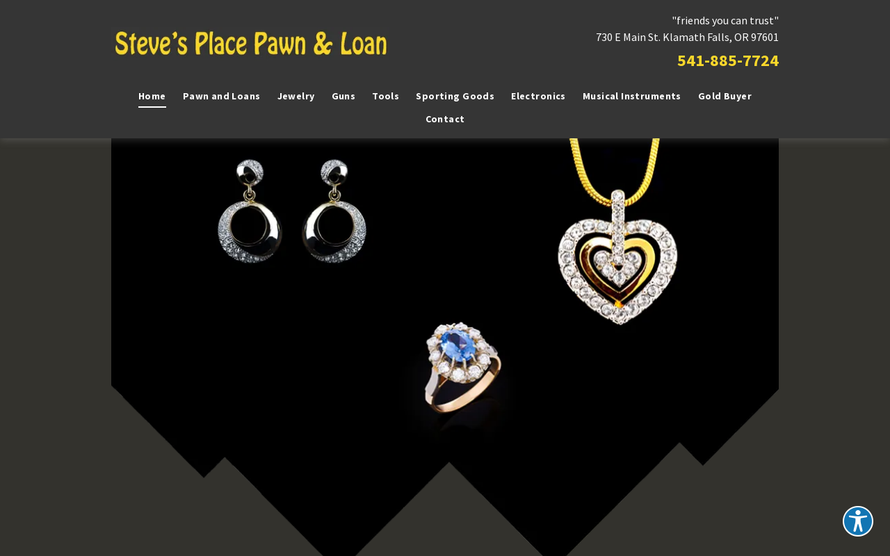 Steve's Place Pawn & Loan website preview