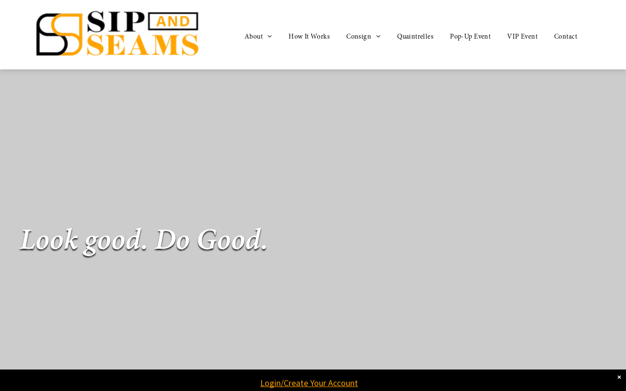 Sip And Seams website preview