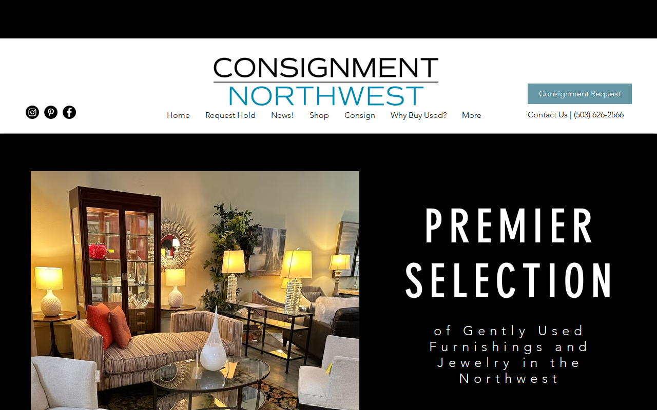 Consignment Northwest website preview