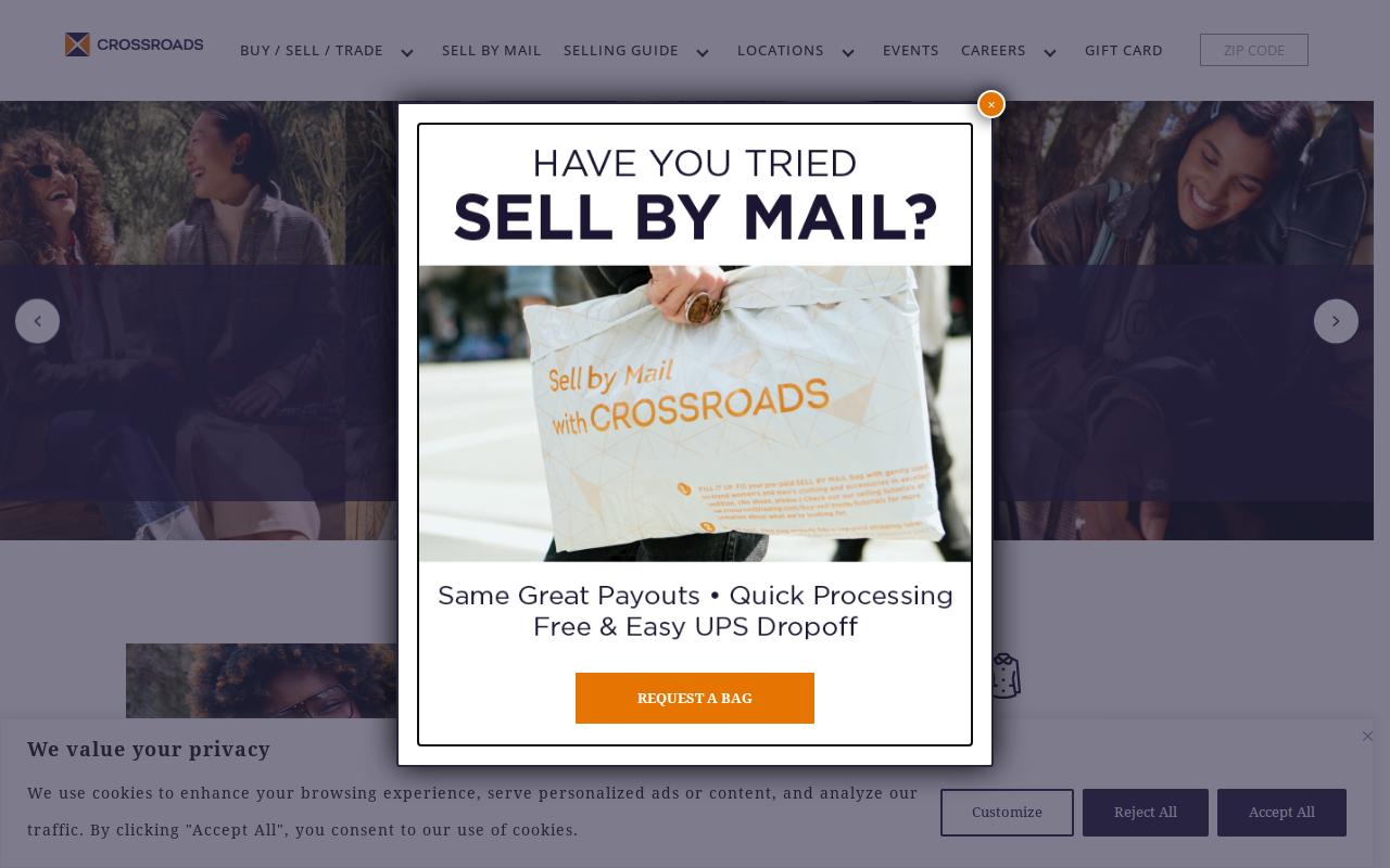 Crossroads Trading website preview