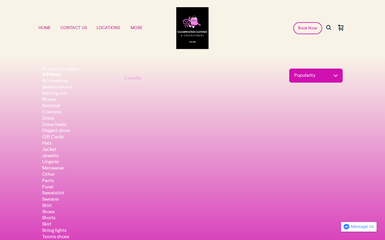 Clearwater Clothes website preview