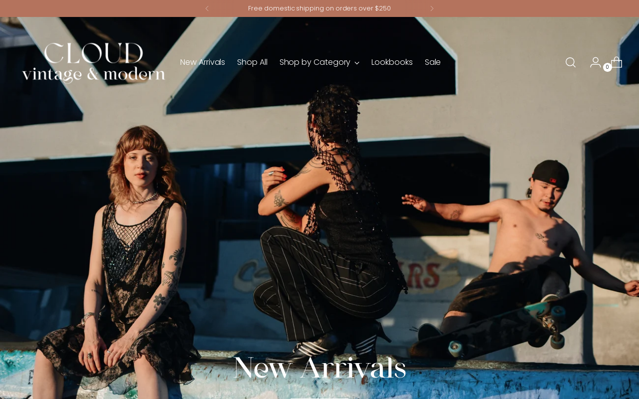 Cloud Vintage website preview