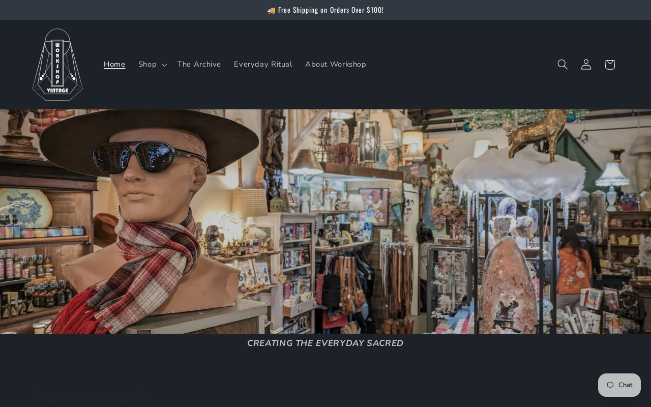 Workshop Vintage website preview