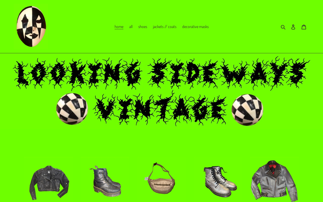 Looking Sideways Vintage website preview