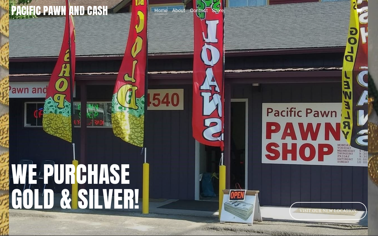Pacific Pawn and Cash website preview