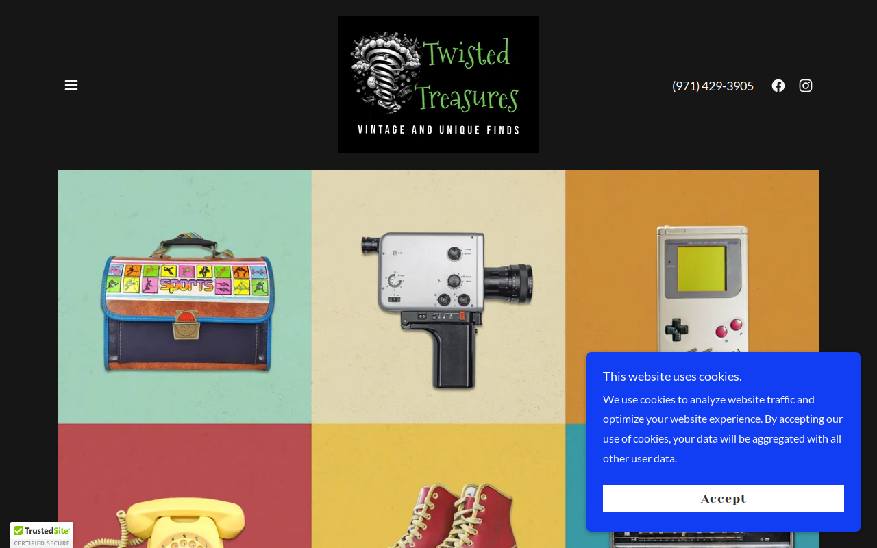 Twisted Treasures website preview