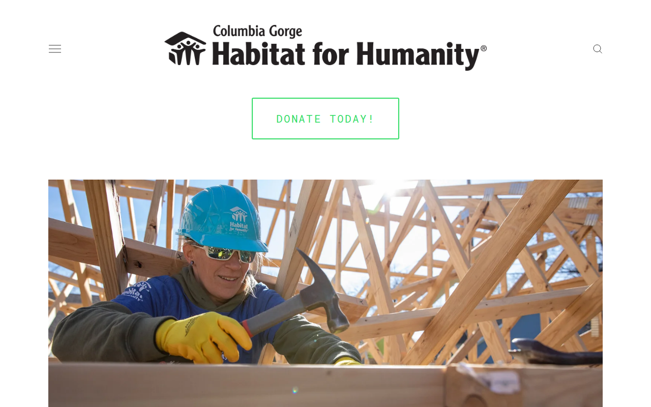 Columbia Gorge Habitat for Humanity: ReStore website preview