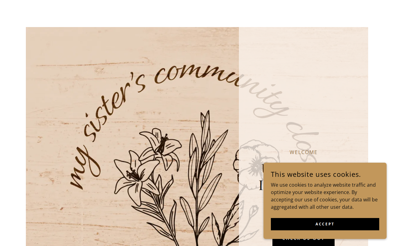 My Sister’s Community Closet website preview