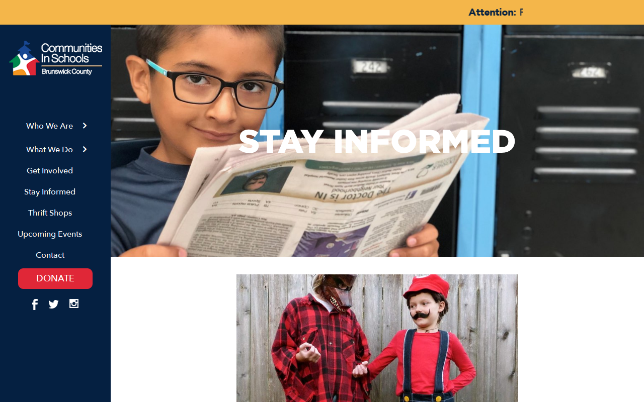 Sunset Beach CIS Thrift Shop website preview