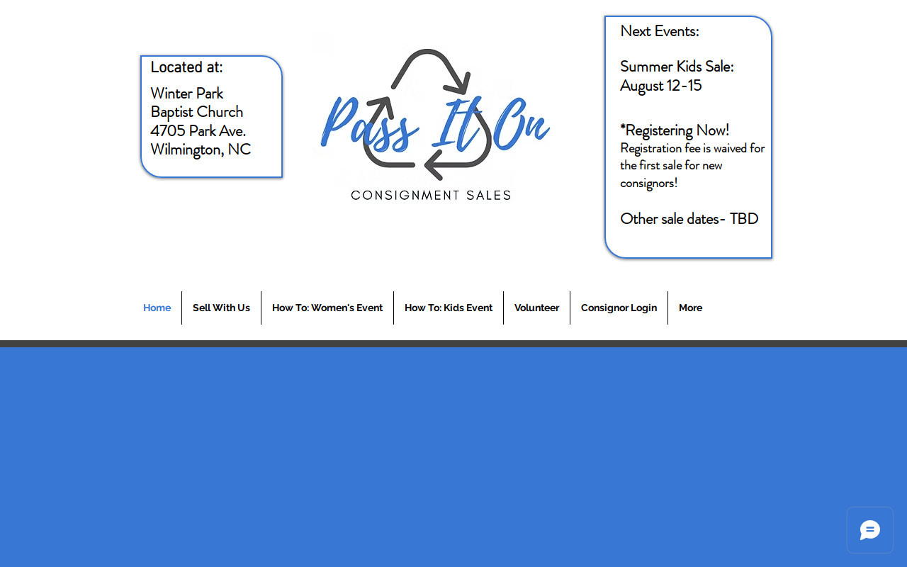 Pass It On Cape Fear website preview
