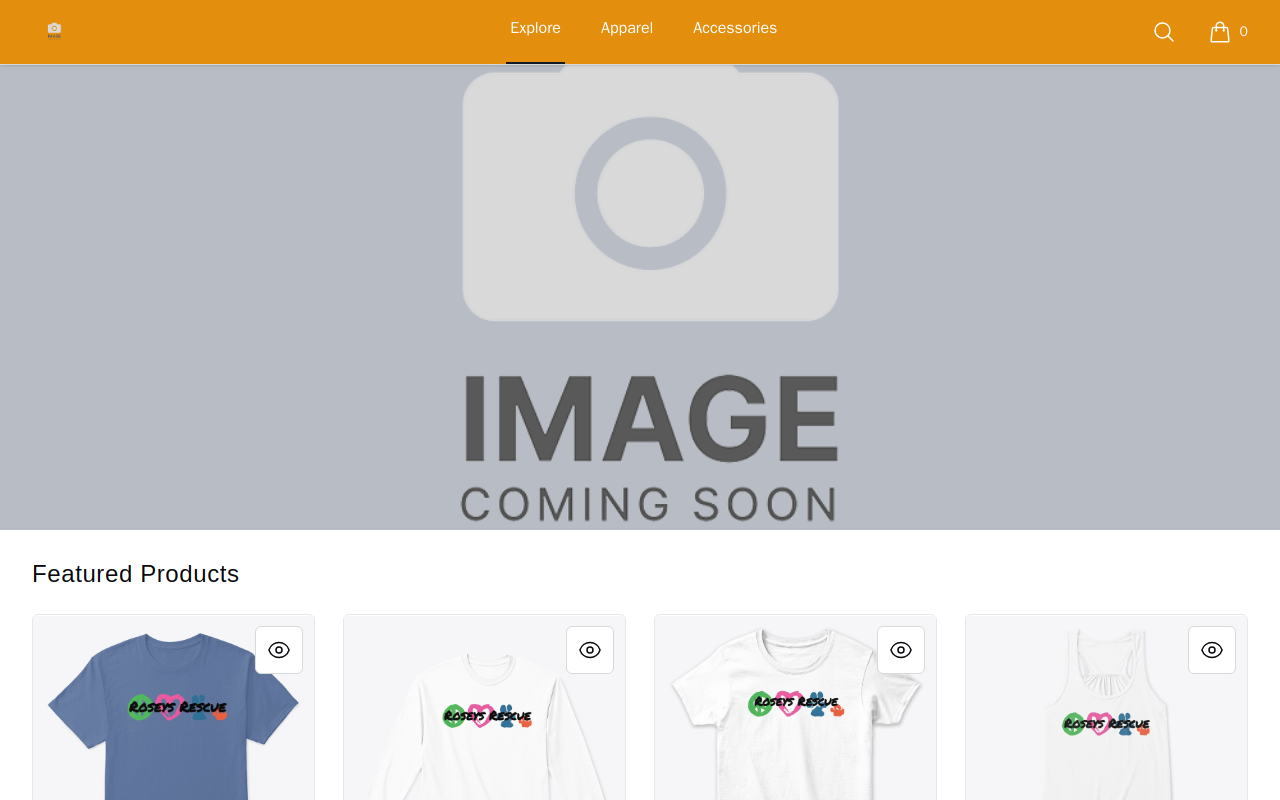 PAWS Resale Shoppe website preview