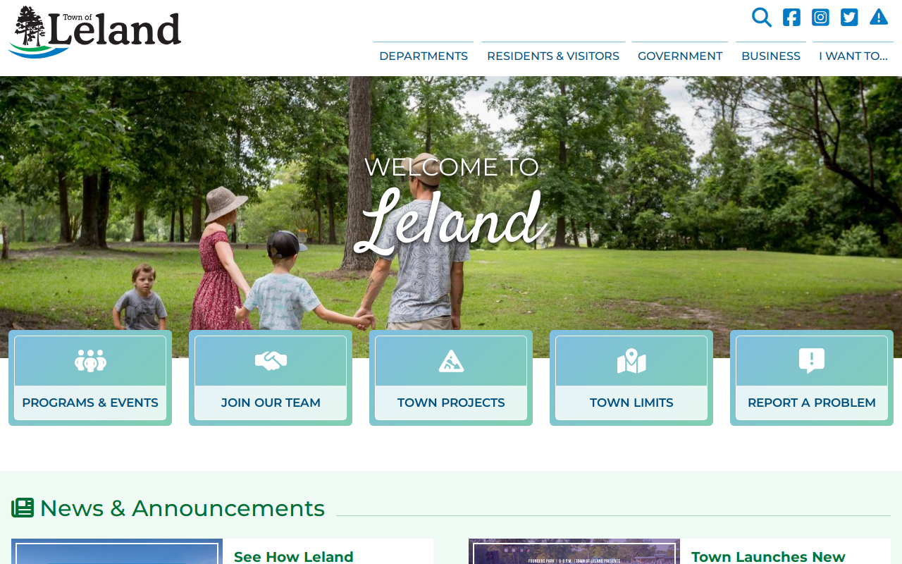 Municipal Operations Center - Town of Leland website preview
