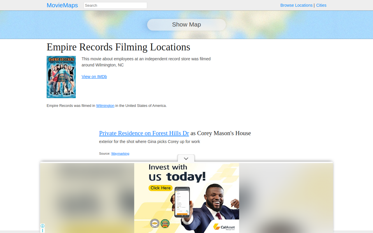 Empire Records website preview