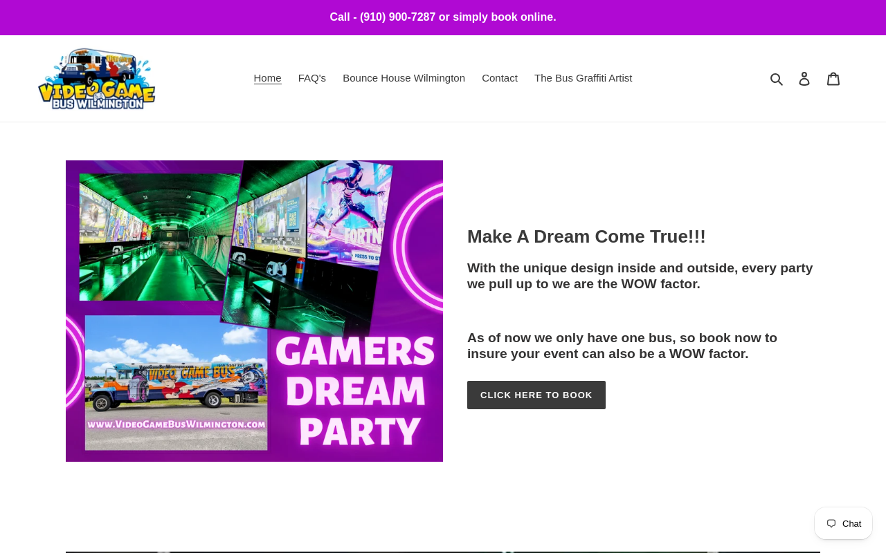 Video Game Bus Wilmington NC website preview