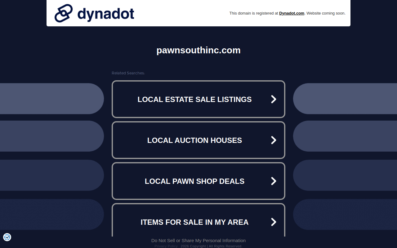 Pawn South Lumberton website preview