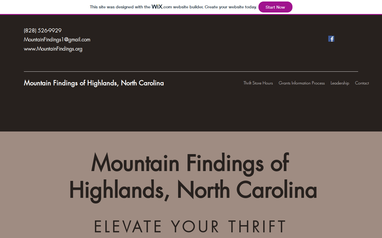 Mountain Findings website preview