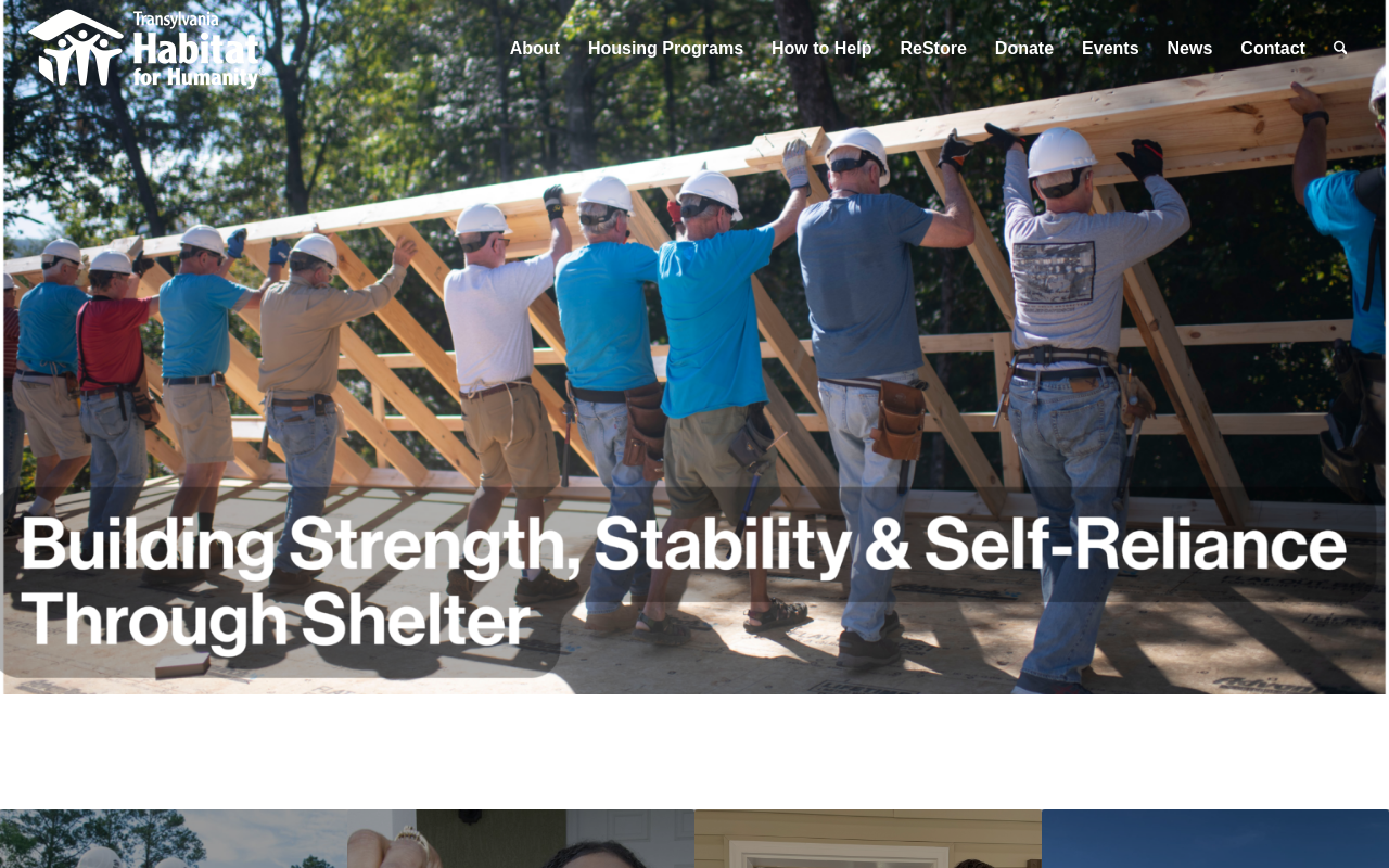Transylvania Habitat For Humanity ReStore website preview