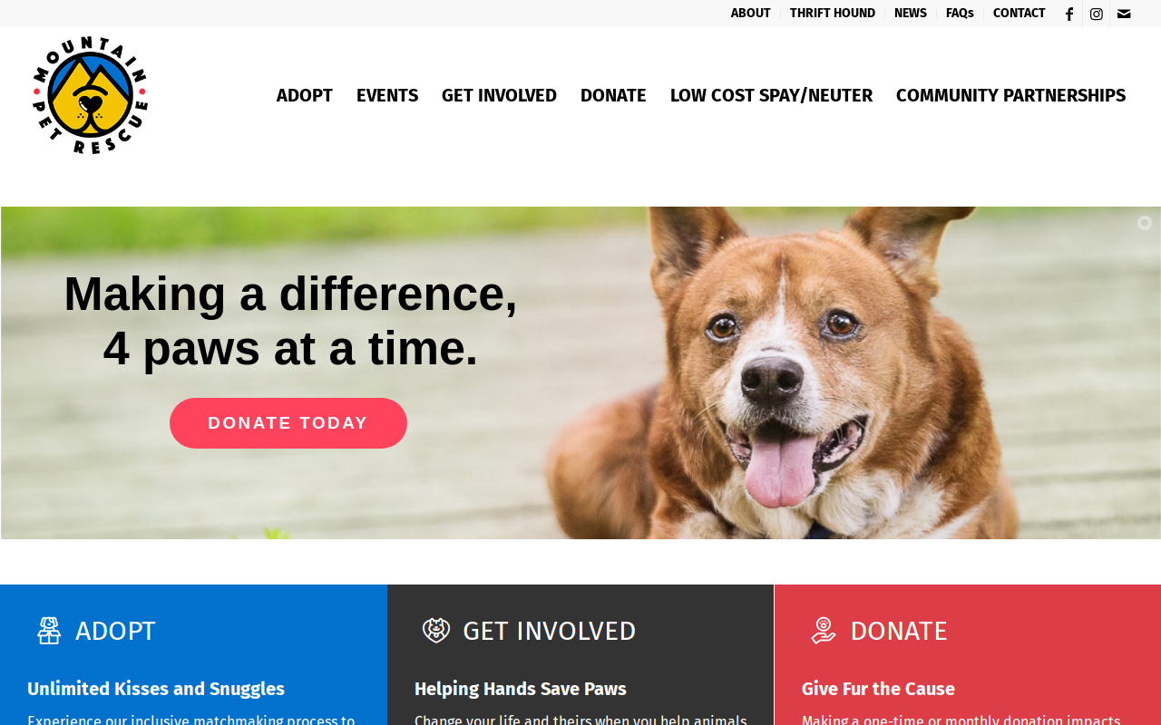 The Thrift Hound website preview