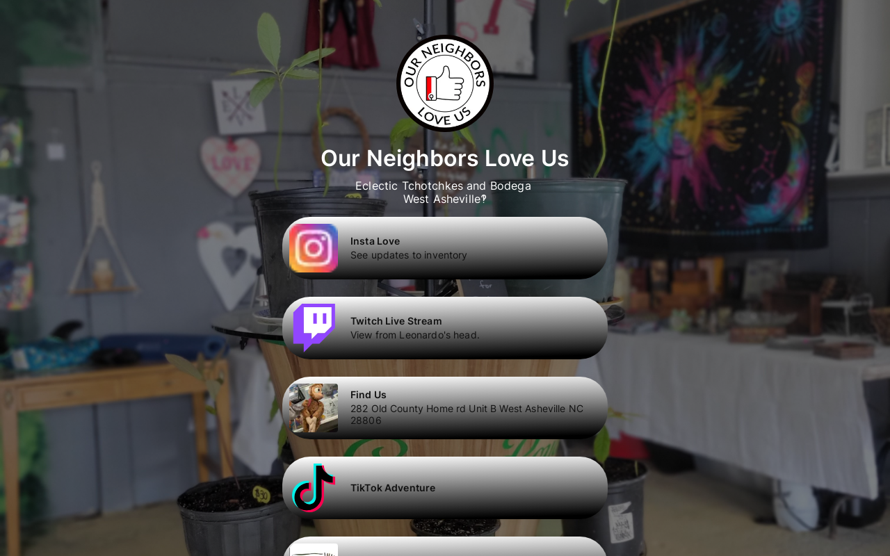 Our Neighbors Love Us website preview