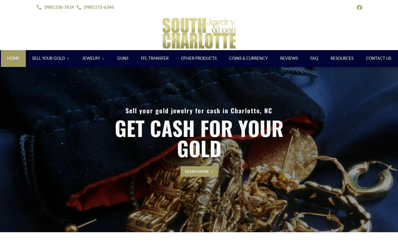 South Charlotte Jewelry and Loan website preview