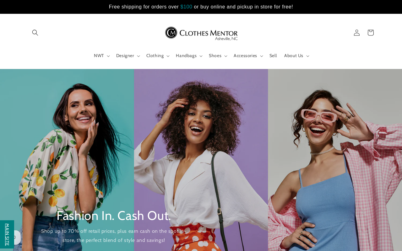 Clothes Mentor Asheville, NC website preview