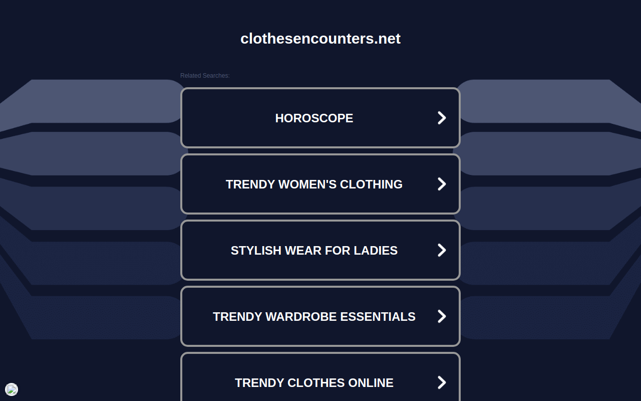 Clothes Encounters website preview