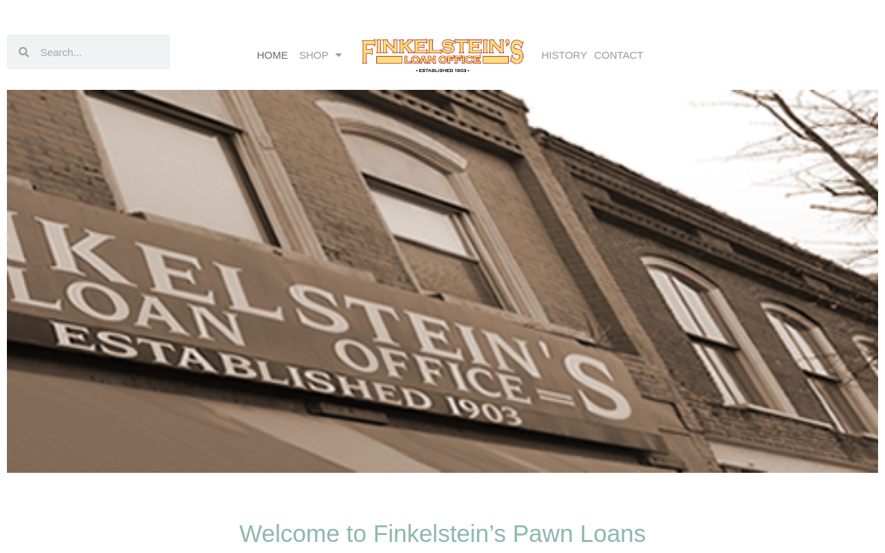 Finkelstein's website preview