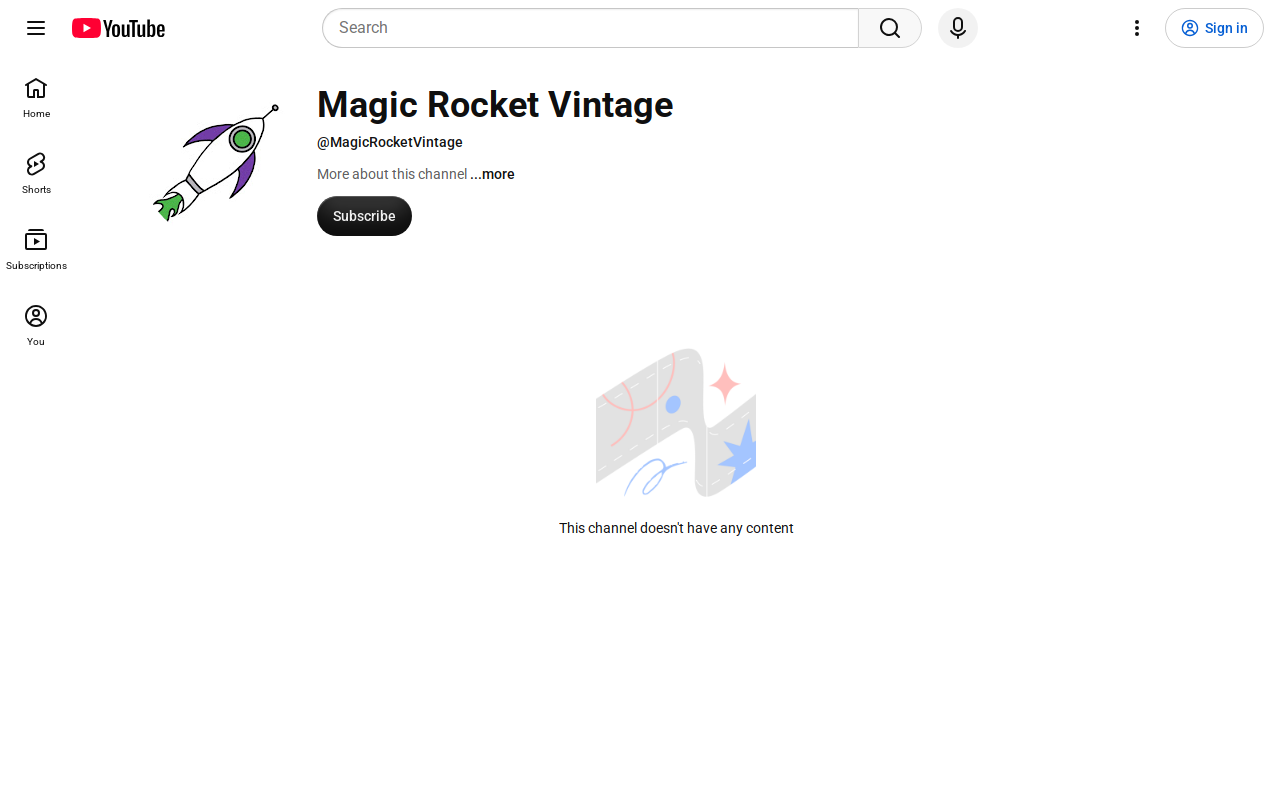 Magic Rocket Vintage website preview