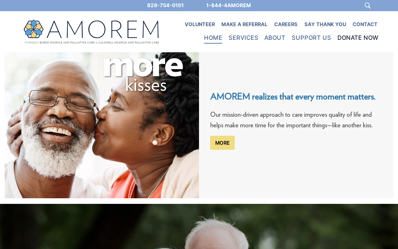 Amorem Thrifts And Gifts website preview