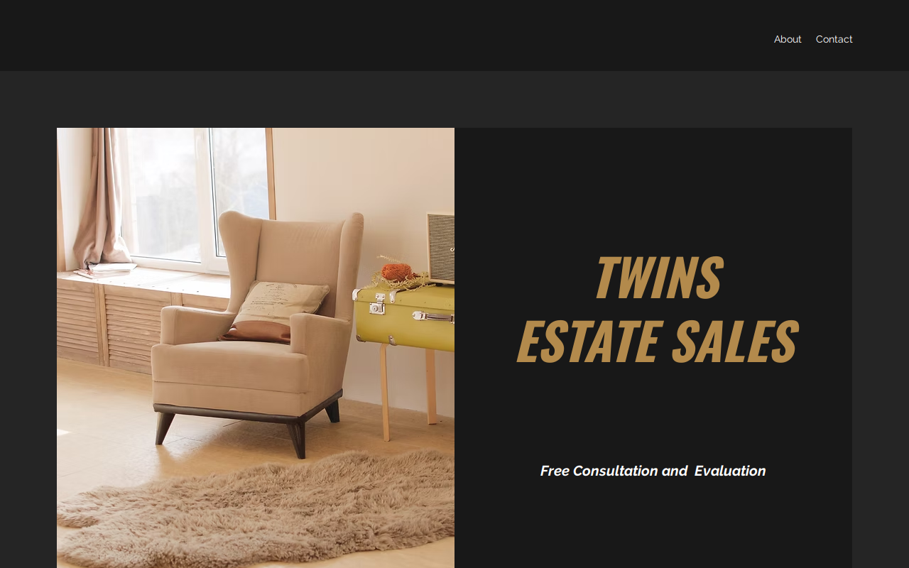 Twins Estate Sales website preview