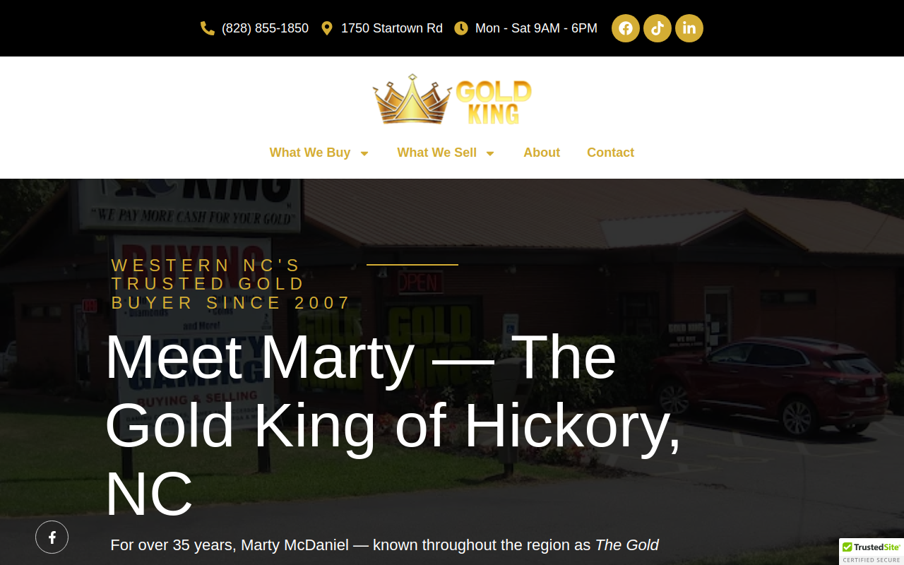 Gold King website preview