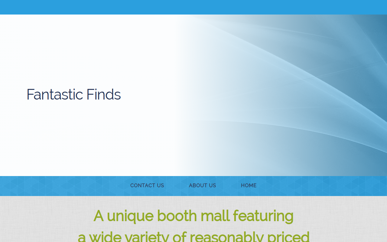 Fantastic Finds website preview