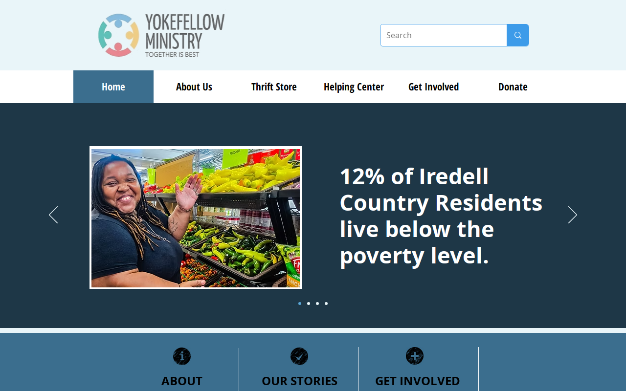 Yokefellow Thrift Store website preview