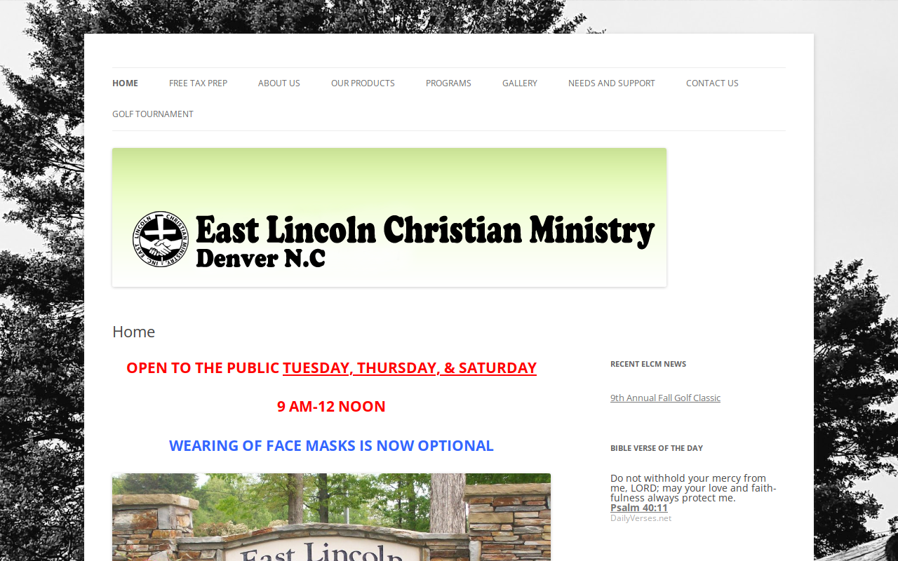 East Lincoln Family Fashions website preview