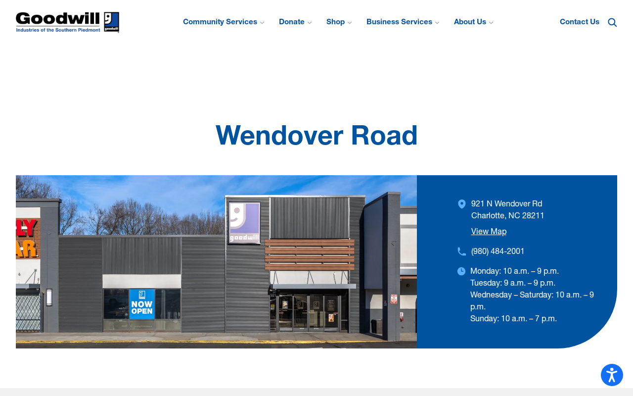 Goodwill - Wendover Rd. website preview