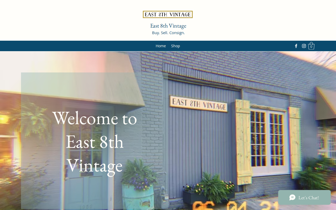 East 8th Vintage website preview