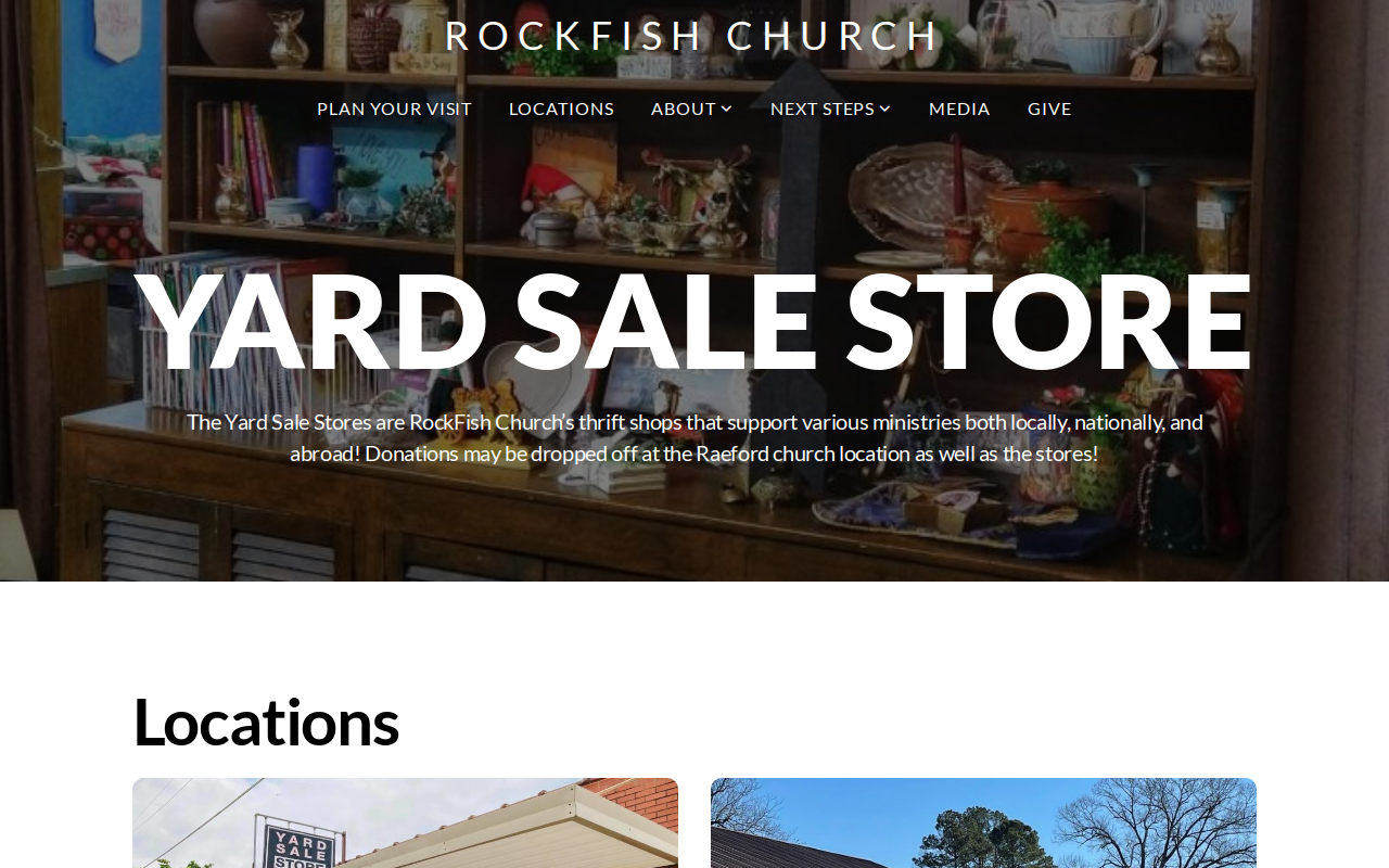 Yard Sale Store website preview