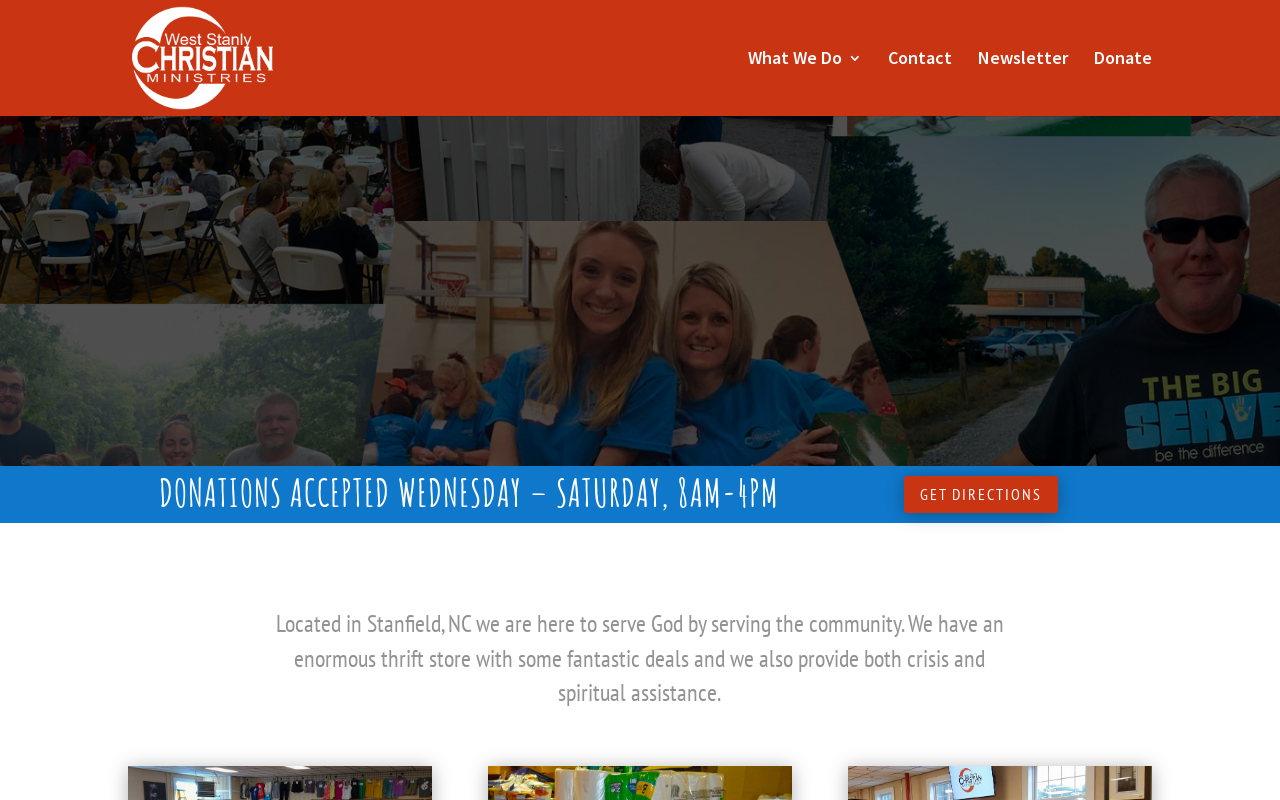 West Stanly Christian Ministries website preview