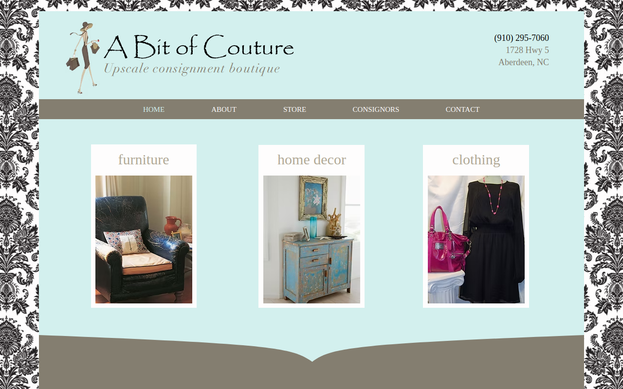 A Bit of Couture website preview