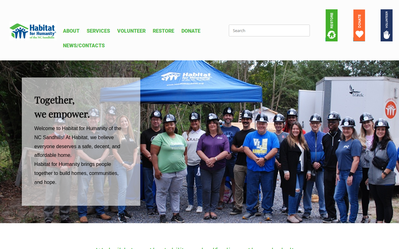 Habitat Restore - Aberdeen NC website preview