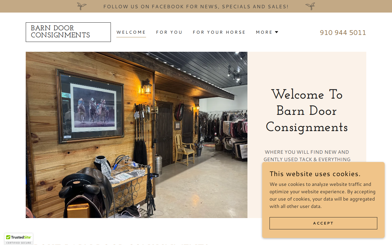 Barn Door Consignments website preview