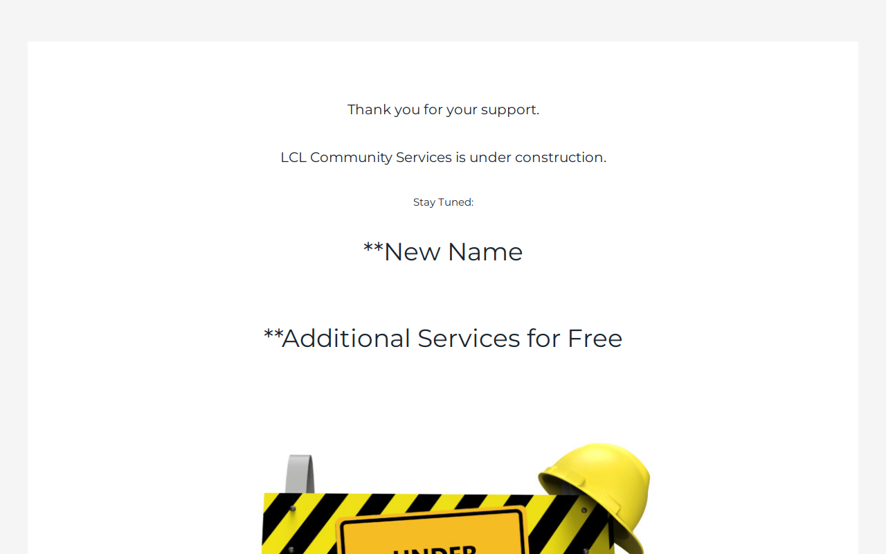 Cora's website preview