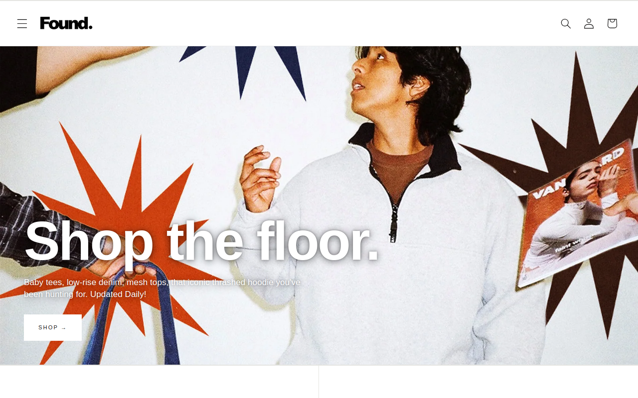 Found. website preview